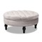Baxton Studio Palfrey Gray Velvet Upholstered Button Tufted Cocktail Ottoman 151-9360 - alternate 1